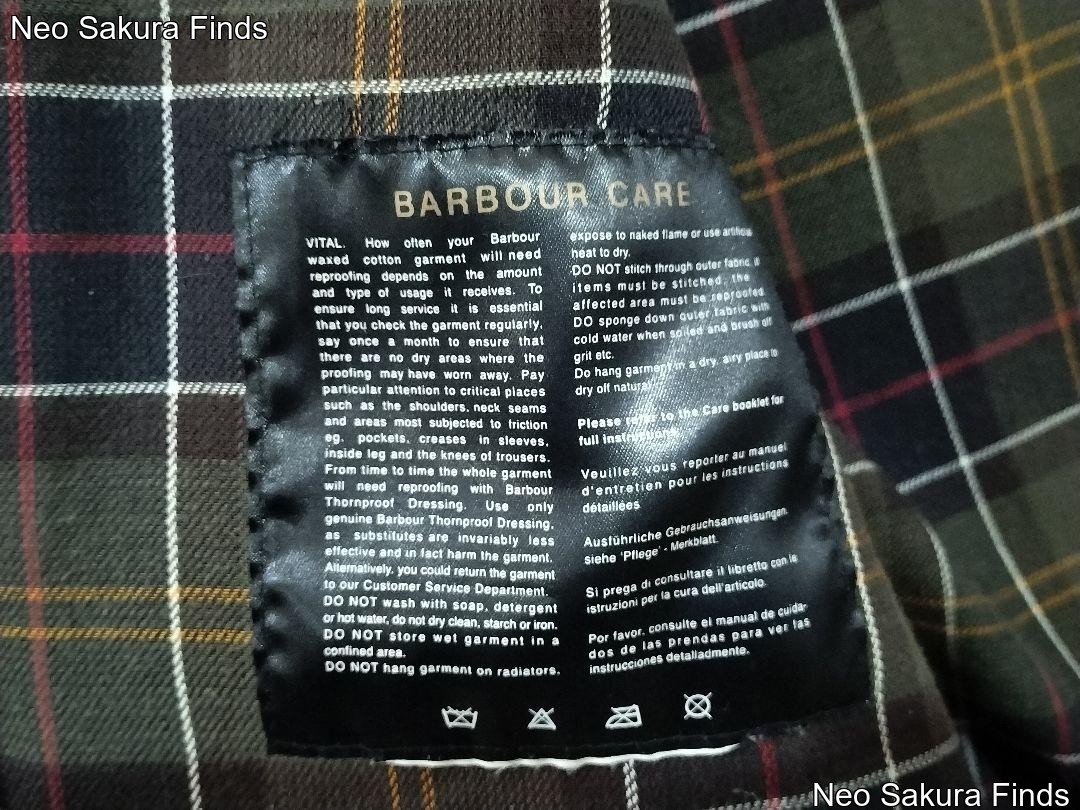 Barbour Moorland Jacket Blouson Coat Men Size C 38 Brown Bark 2000s image 4