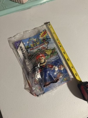 2002 Wendy s Super Mario World Mario Figure Game Boy Advance Sealed Bag MOC