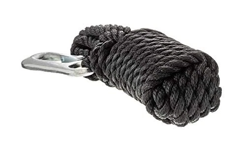  Cuerda de cabrestante de polietileno 11739-2 con gancho de acero (3/8 pulgadas x 20 pies)  Foto 2 de 4