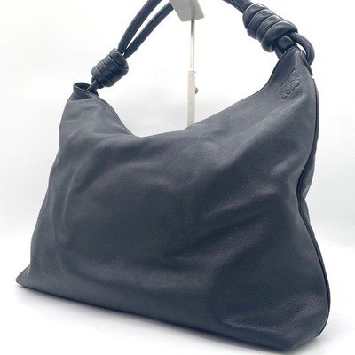 Loewe Flamenco Shoulder Bag Anagram Leather Black Authentic Japan 059084
