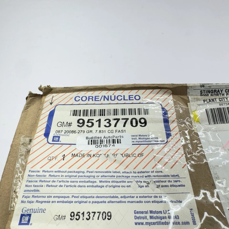 Cubierta de parachoques inferior trasero Chevrolet Spark 2013-2015 OEM 95137709 Foto 3 de 3