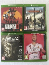 Xbox One Games Bundle Joblot x4, Red Dead Redemption 2, Fallout 4, FIFA 20, PK27