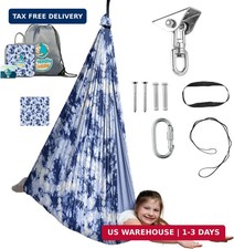 Indoor Sensory Swing for Kids or Outdoor - Holds 300lbs, Double-Layer, 360 Sw