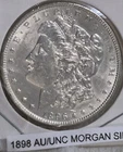 1896-P AU/UNC Morgan Silver Dollar~NO RESERVE Good Date Private Collection #1722