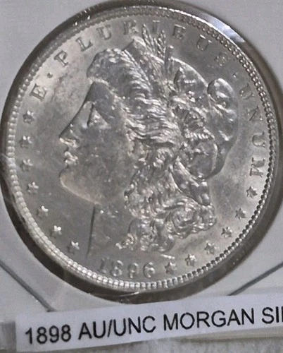 1896-P AU/UNC Morgan Silver Dollar~NO RESERVE Good Date Private Collection #1722