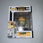 Funko Pop Star Wars Rebels Chopper #133(Chopp Misprint) Comes With Protector