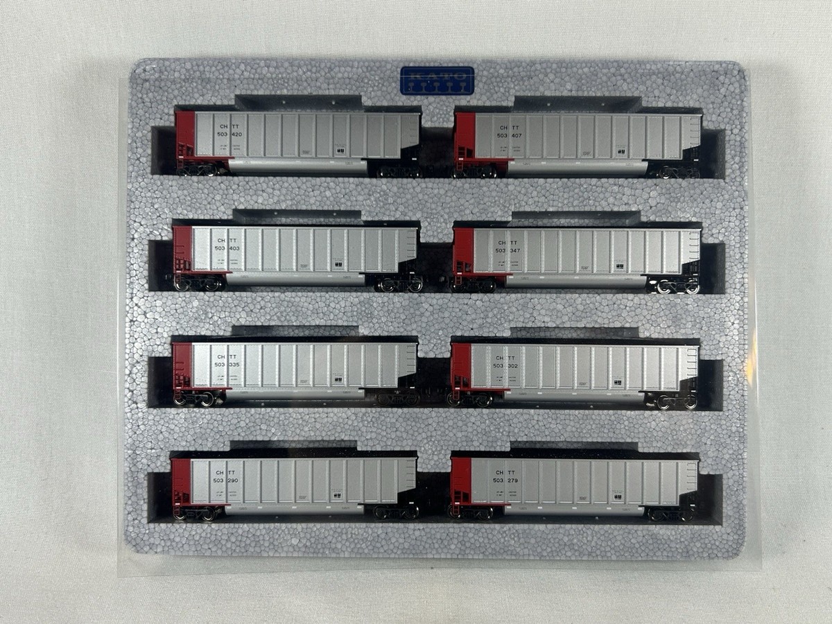 KATO Bethgon Coalporter 8両セット N Scale Kato CHTT Bethgon Coalporter 8 Car Set 106-4607 Brand New
