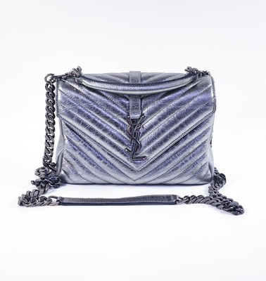Yves Saint Laurent Medium College Bag Metallic Damentasche