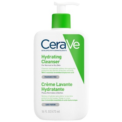 CeraVe Feuchtigkeitsspendende Reinigungscreme 473 ml ist eine von Dermatologen e