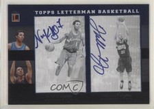 2007-08 Topps Letterman Dual Scenic Signatures 5/9 Nick Young Thaddeus Auto 7y2