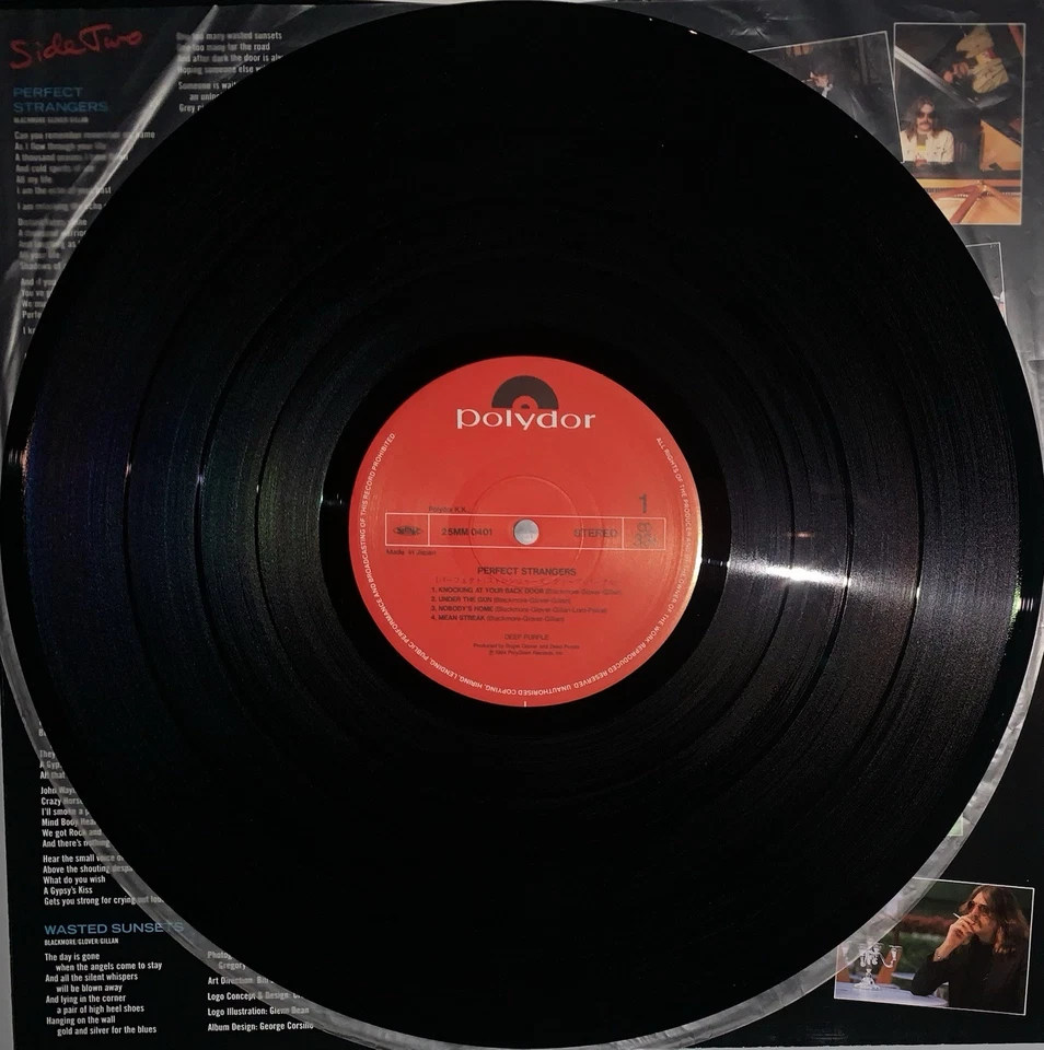 Deep Purple - Perfect Strangers 1984 Japan Import Record EX/NM Condition - Image 2 of 4