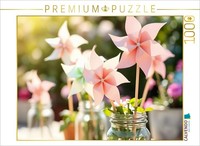 Calvendo Puzzle Dancing Paper Pinwheels | 1000 Pieces, Finished Size 25.2 × 18.9