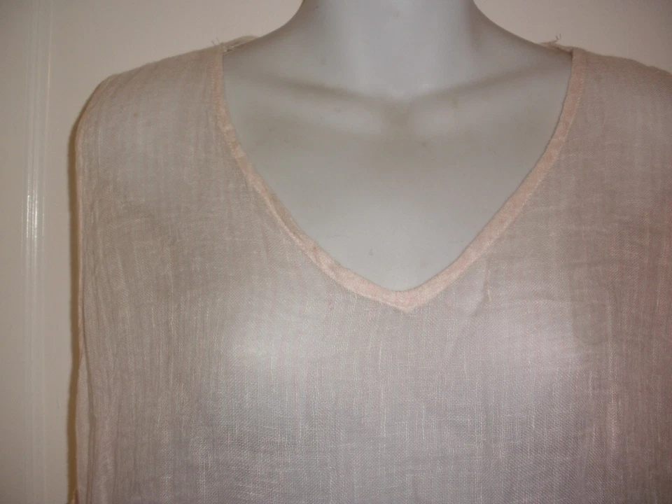 Vestido de baño de gasa transparente de lino transparente de M a L Foto 2 de 4