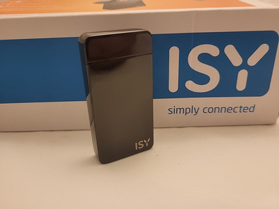 ISY IEL-1100 USB-C elektronisches Lichtbogen Feuerzeug NEU OVP    Schwarz 