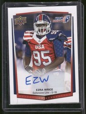 EZRA WRICE 2015 Upper Deck USA Football Autographs #61