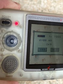 Neo Geo Pocket Color SNK Console Crystal Clear