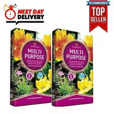 2 x 60L Growmoor Multi Purpose Compost Garden Soil | Fast Free NEXT DAY Delivery 0.17 per litre
