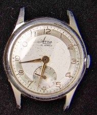Avia Sub-Dial Aluminium Men's Hand-Wind Vintage Watch -- Running