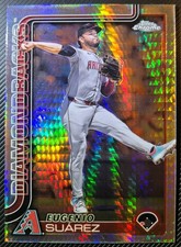 Eugenio Suarez 2025 Topps Chrome #48 Prism Refractor Arizona Diamondbacks