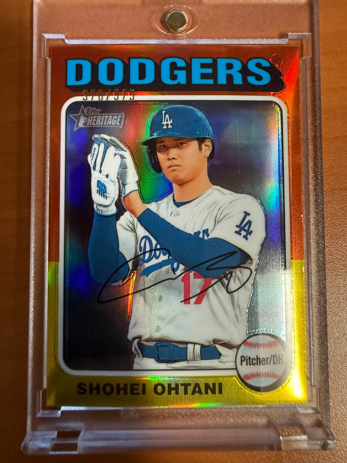 2024 Topps Heritage - Shohei Ohtani #371 Chrome Refractor 370/575