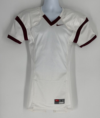 NWT Nike Mens Football Athletic Practice Mesh Jersey White / Burgundy Size: S