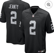 Youth Medium Ashton Jeanty Raiders Jersey Black Stitched Jersey. Rookie NEW