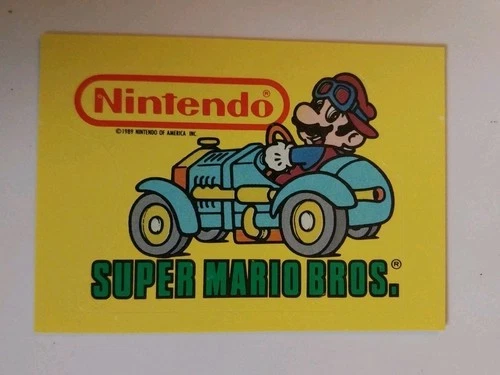 VTG 1989 Topps Nintendo NES Super Mario Bros Video Game TRADING STICKER CARD #33