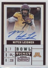 2017 Panini Contenders Draft Picks Bowl Ticket /99 Mitch Leidner #231 Auto 0q3
