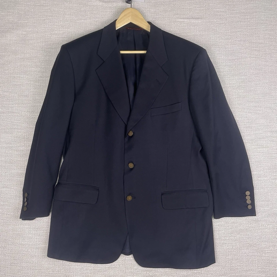 Samuelsohn Blazer спортивная куртка 42R мужской 3 кнопки супер 110s хирургов манжеты VGUC - Изображение 2 из 4