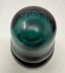PRR marked glass insulator Pennsylvania Railroad