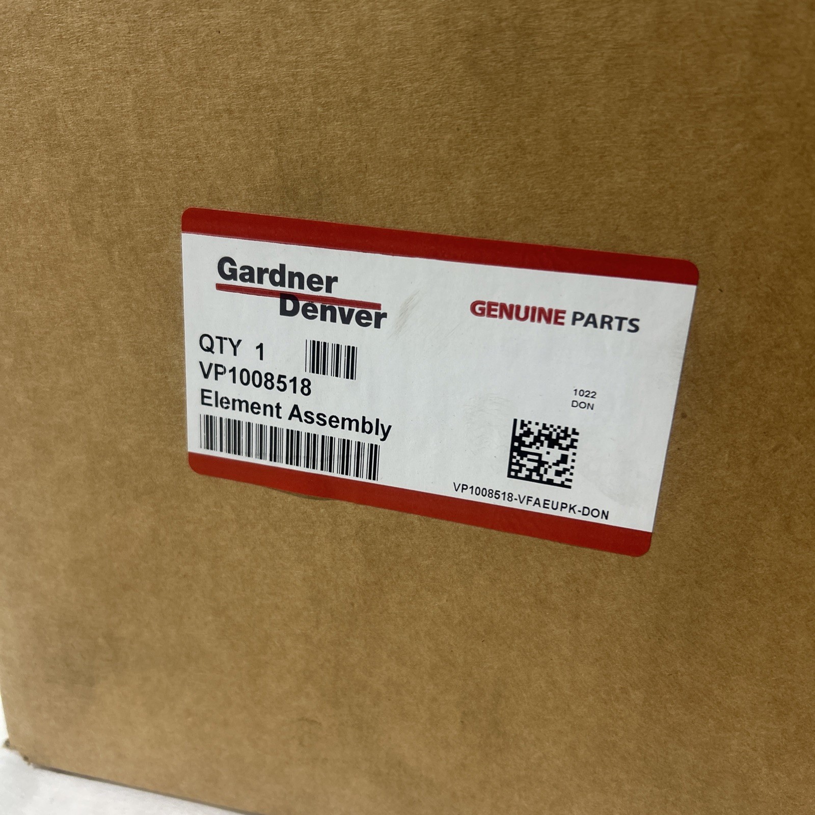 Gardner Denver Vp1008518 Element Assembly Genuine Parts. Air Filter Vp1008518