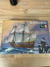Revell Mayflower Model Ship Kit H-327:300 Vintage 1960s Complete Unused w/ Box