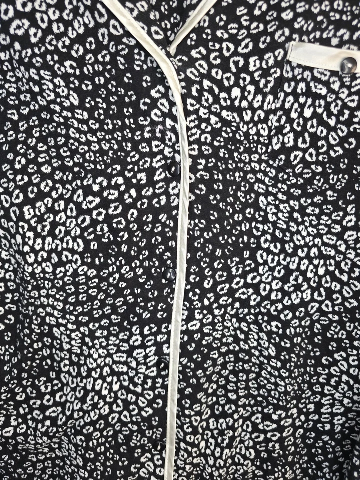 Nuevo con etiquetas Top de pijama Liz Claiborne para mujer talla grande mezcla de algodón manga larga solo  Foto 4 de 4