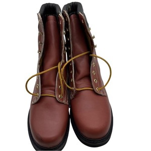 Sears Knapp 86022 Mens Leather Work Boots Brown Lug Sole 9.5 D VTG heritage 9W Vintage 50s 60s Vietnam Era Russet Brown Combat Cap Toe  main image 3