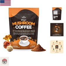 Immunity-Boosting Mushroom Coffee Blend - 17 Varieties in 30 Easy Servings