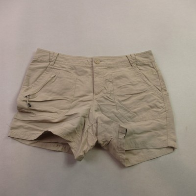 North Face Shorts Womens 10 Lightweight Outdoors Beige Chino Pockets
