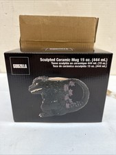 Godzilla Sculpted Ceramic Mug 1 Count (Pack of 1), Multicolor 