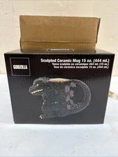 Godzilla Sculpted Ceramic Mug 1 Count (Pack of 1), Multicolor 