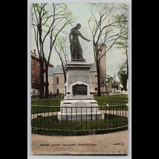 Antique Postcard Hannah Duston Monument Haverhill Mass 1911