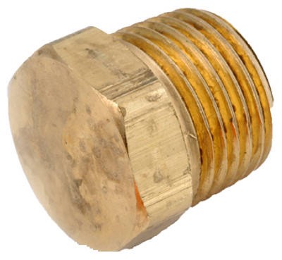 Enchufe de tubería, cabezal hexagonal, latón sin plomo, 1/2 pulgada. -756121-08 - Imagen 1 de 1