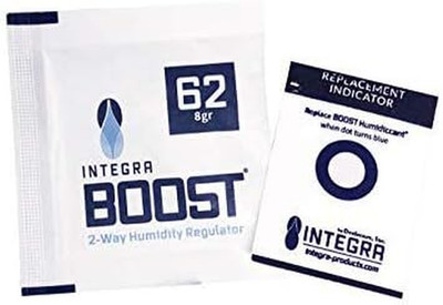 Boost 8G Humidiccant Bulk 62% (50/Pack)   2-Way Humidity Control Packs   Include