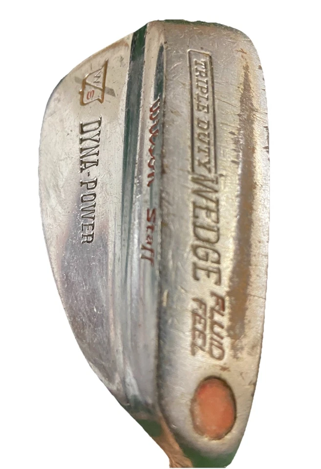 Wilson Staff Triple Duty Dyna Power Fluid Feel Sand Wedge 1967 RH Leather Grip - Image 3 of 4