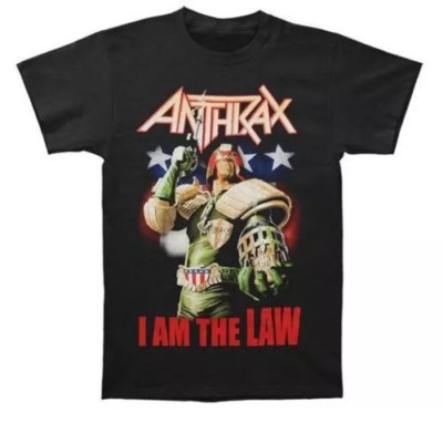 Anthrax Band Shirt JUDGE DREDD I AM THE LAW T-Shirt Unisex S-5XL