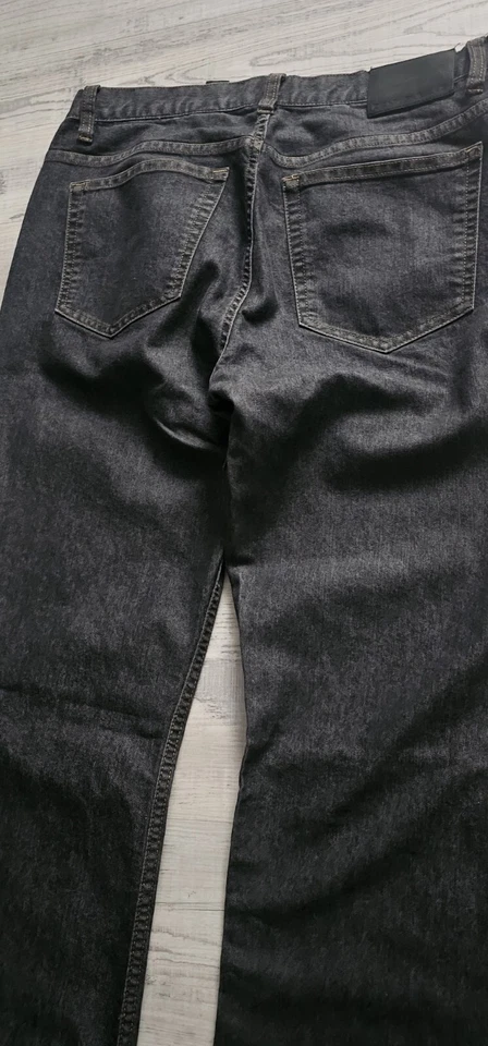 Pantalones de mezclilla elásticos DKNY So-Low-Lita raros negros acampanados carbón talla 12L 00WX00L Foto 3 de 4