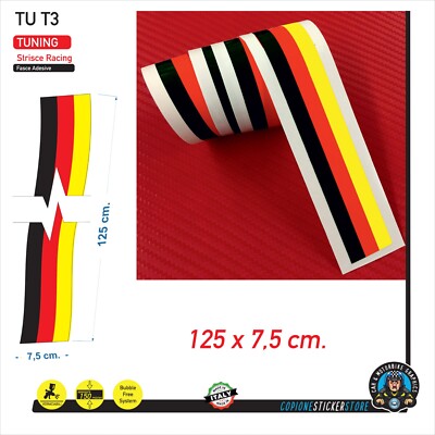 Adesivi Per Auto Moto 4 Pezzi - Strisce Bandiera Tuning Mali - Vinile Per Esterno/Interno