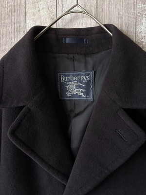 Burberrys PRORSUM Chester Coat 70% Angora Navy Men