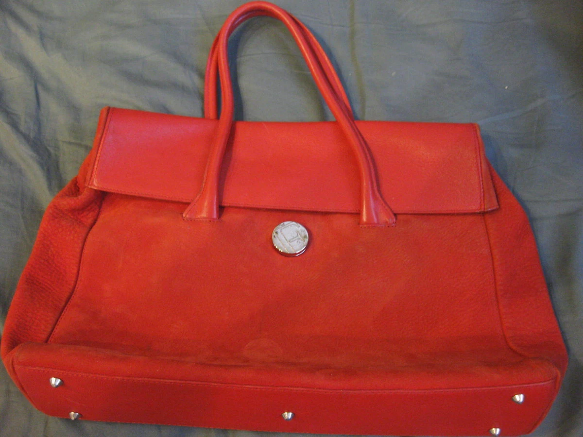 Furla red leather handbag store