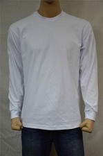 1 PRO5 SUPER HEAVY WEIGHT LONG SLEEVE T-SHIRT PLAIN WHITE S-7XL 1PC