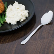 24 DESSERT/TABLE SPOONS WINDSOR FLATWARE 18/0 S/S FREE SHIPPING USA ONLY