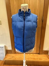 LL Bean Blue Puffer Vest Goose Down Kids Size Large